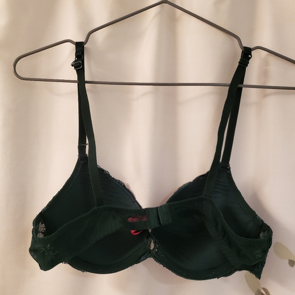 La Senza Push Up Forest Green Lace Bra 34A - Picture 4 of 4